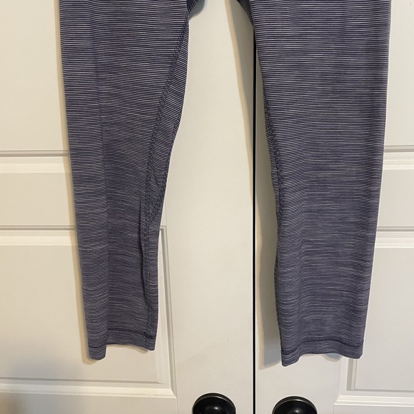 Lululemon Align Crop 21 Leggings Heathered Blue Grey Athletic Yoga Pants‎ - Picture 7 of 9